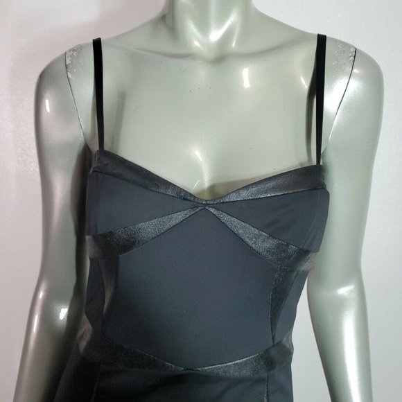 Armani Exchange‎ Womens Bodycon Dress Size 4 Removable Straps Stretch Black - Picture 5 of 9
